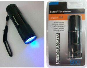 ΦΑΚΟΣ UV 9led για τεχνητα δολωματα Black Diamond