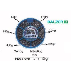 Set Μολύβια Ψαρέματος Shot-Lead Split Balzer 14034/070